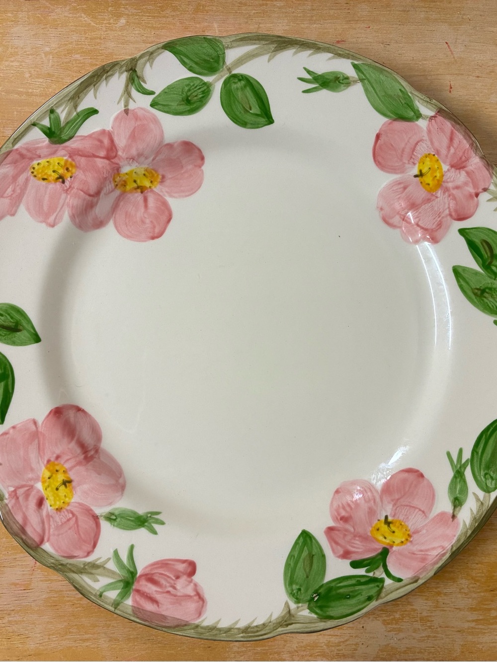 Franciscan Desert Rose Vintage 10.5" Dinner Plate Hand Decorated Earthenware USA